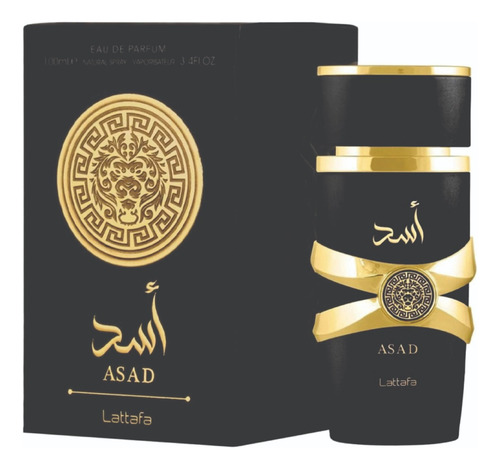 Combo Lattafa Asad Hombre Edp 100ml Y Asad Spray 200 Ml