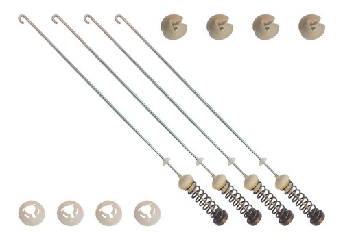 Imagen 1 de 5 de Kit Suspensión Amortiguador Lavadora Whirlpool W10780048 60