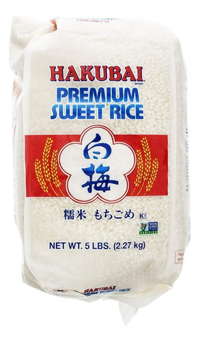 Arroz Dulce Para Mochis Hakubai 2.27 Kg Sweet Rice