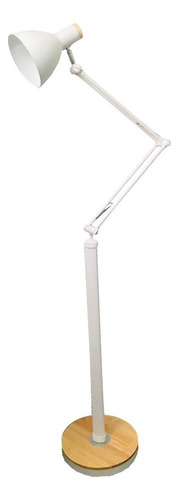 Lampara De Piso Decorativa Forks -calidad Unilux Pantalla Blanco