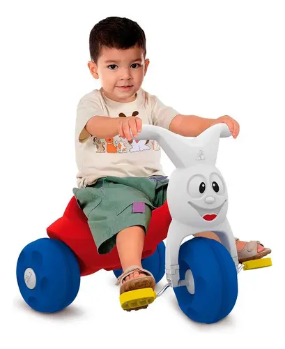 Triciclo Infantil Europa Bandeirante Vermelho/branco