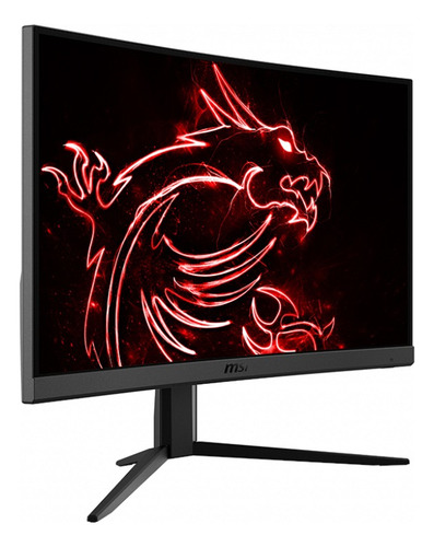 Monitor de jogos MSI Optix G24C4 LED 23.6" preto curvo