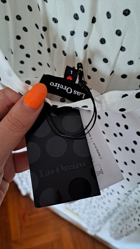 Vestido Tipo Solero, A Lunares, De Las Oreiro