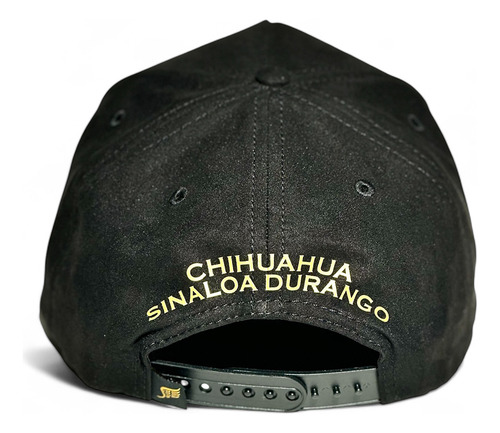 Gorra Vago Style Triángulo Dorado Snapback De Gamuza