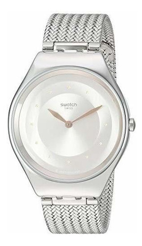 Skin Irony Quartz Correa De Acero Inoxidable, Gris, 16 Reloj