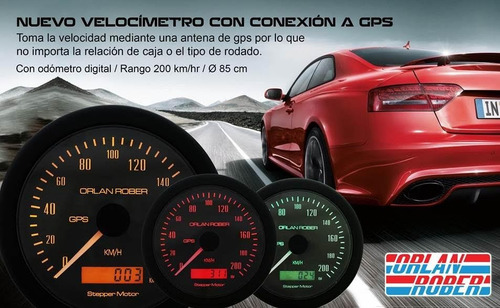 Imagen 5 de 6 de Velocimetro Gps Orlan Rober 85mm Con Soporte Conexión Satelital 12v