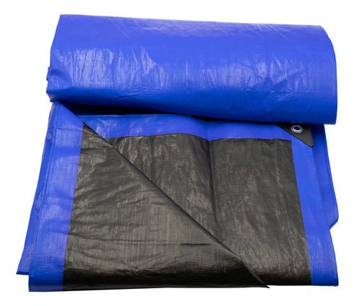 Lona De Polietileno Uso Super Rudo Azul/negro 180 Gr 6x12 M