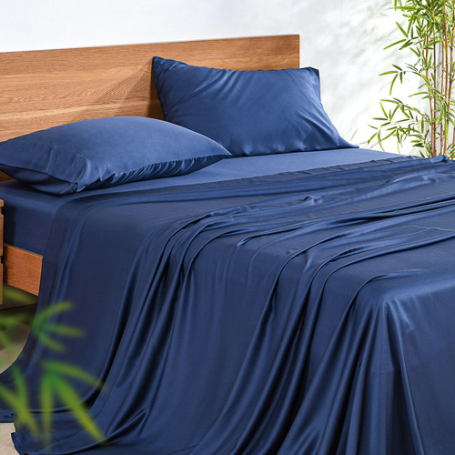 Conjunto De 4 Piezas De Sábanas Queen Size De Fibra De