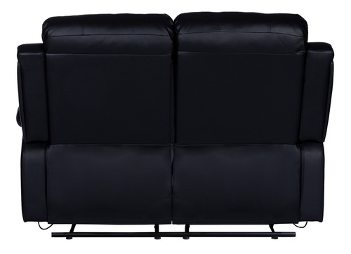 Sillón Reclinable Relax 2 Cuerpos Celio Ecocuero Negro Diseño De La Tela Moderno