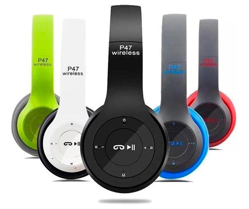 Auriculares Bluetooth P47 Inalámbricos Microsd Colores