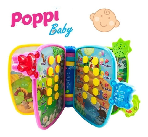 Imagen 4 de 6 de Libro Interactivo Didactico Aprendizaje Luz Y Sonido Poppi