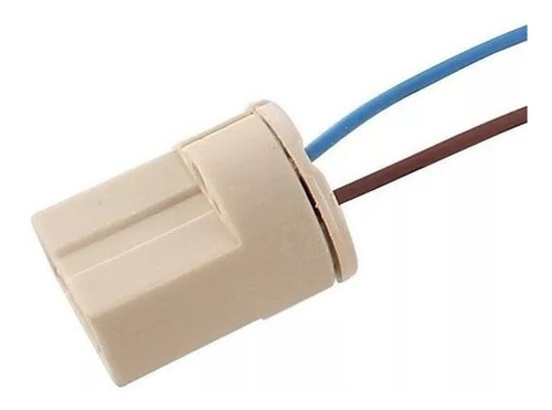 Imagem 2 de 2 de Bocal Adaptador Soquete Para Lampada G9 Halopin C/ Rabicho