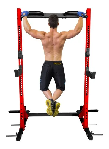 Power Rack Poder Sentadillas Dominadas Pull Ups Crossfit Gym