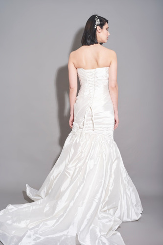 Vestido Strapless En Piel De Ángel Gladys-t