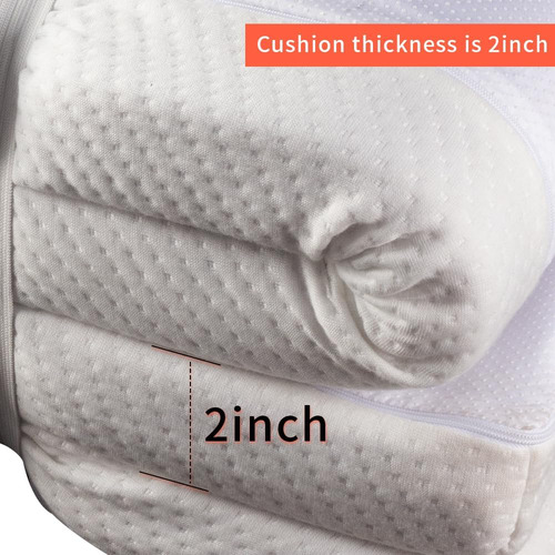 Topper De Espuma Viscoelástica Para Cama De Masaje, Colchón