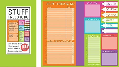 Book : Book Of Sticky Notes Stuff I Need To Do - Brights -.
