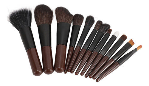 Kit De Brochas Cosméticas, 12 Piezas, Miniset De Maquillaje