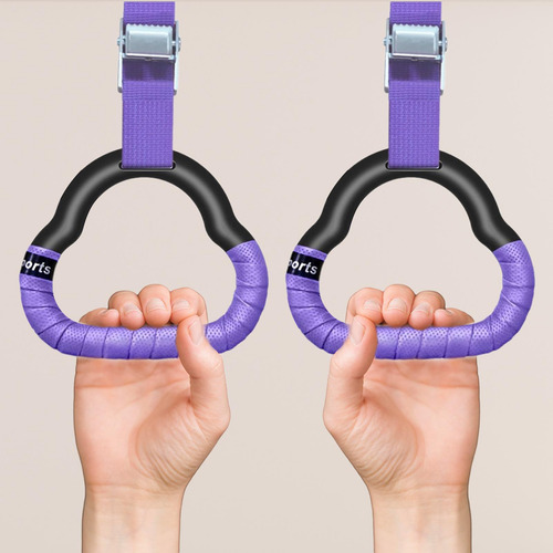 Anillos De Gimnasia, Entrenamiento De Cinta Morada De 2 M.