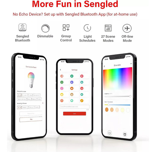 A Bombilla Rgb Inteligente Led Sengled Bluetooth Compatible