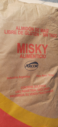 Almidon De Maiz Misky X 10 Kg **sin Tacc**