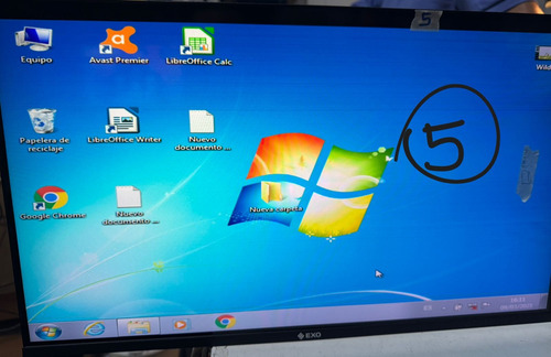 Monitor Full Hd Led Slim 24 Pulgadas Exo Hdmi Vga C/ Detalle Negro (Reacondicionado)