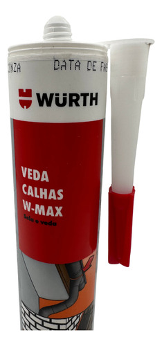 Veda Calha E Rufos Wurth E Aplicador Silicone Profissional