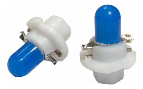 2x Mini Foco Halógeno T5 B8.4d 2w Capucha Azul Luz Tablero