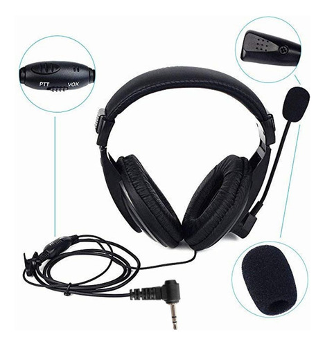 Auriculares Con Micrófono Vox-ptt Profesion Cancelación