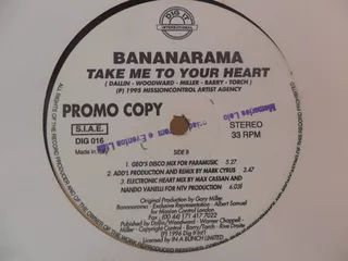 Bananarama = Take Me To Your Heart . Single.dance Music