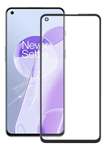 Lente Externa Preta Com Oca Para Oneplus 9rt 5g Mt2110 Mt211