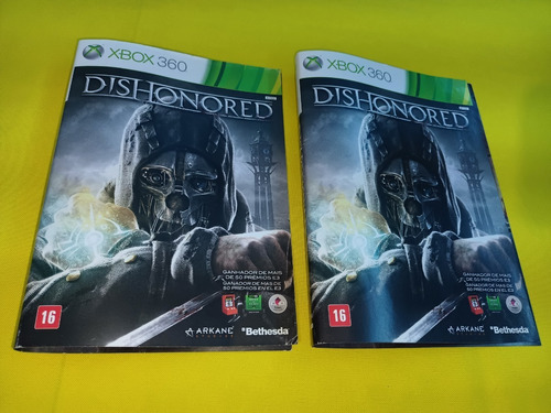 Portada Original Dishonored Xbox 360
