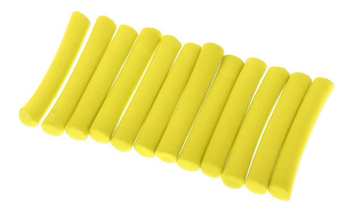 3 Accesorio De Pesca Del Palillo De Del Pvc 12pcs Amarillo