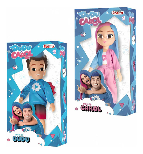 Boneco 26cm Youtube Dudu E Carol - Bbra