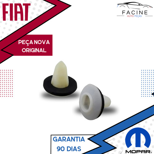 Par - Bucha Fixação Original Lanterna Fiat Palio Strada Mobi