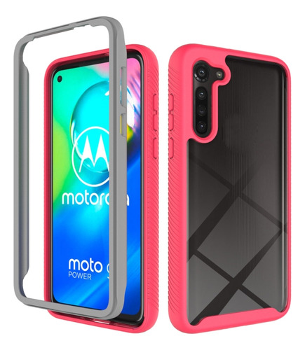 Funda Protectora Roja Para Motorola Moto G8 Power (versión D