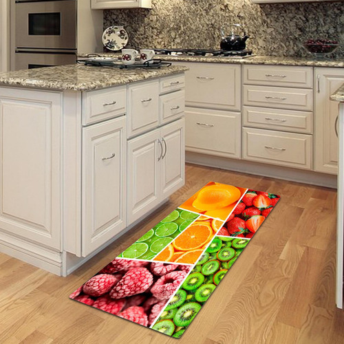 Felpudo De Cocina, Tapete Para Puerta, Fruta 60cmx180cm