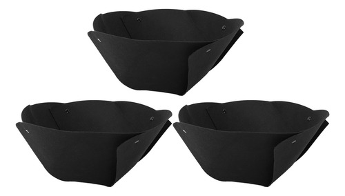 Maceta Circular Semicircular, 3 Unidades