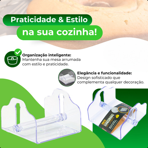 Kit 2 Porta Guardanapo Suporte Com Apoio Acrílico Mesa Posta