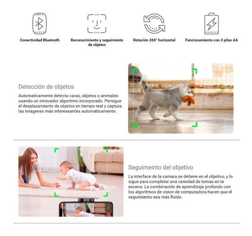 Soporte Apai Genie Robot C/seguimiento De Objetos 360° Celul