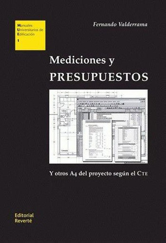 Mediciones Y Presupuestos, De Valderrama, Fernando. Editora Reverte, Capa Mole, Edição 1ªedição - 2007 Em Português