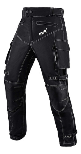 Pantalon Para Motocicleta Impermeable, 32w 34l Negro Unisex