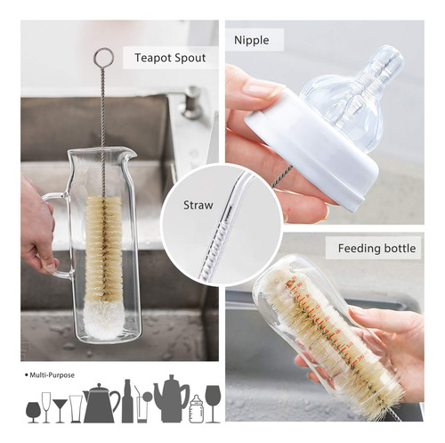 Juego De Cepillos Para Botellas Mastertop, 9 Piezas, Para Bo
