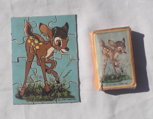 Mini Rompecabezas Antiguo * Bambi Disney * Colecc N° 3