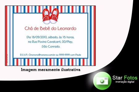 Imagem 3 de 5 de 70 Convites Personalizados 15x21 Cm - Foto