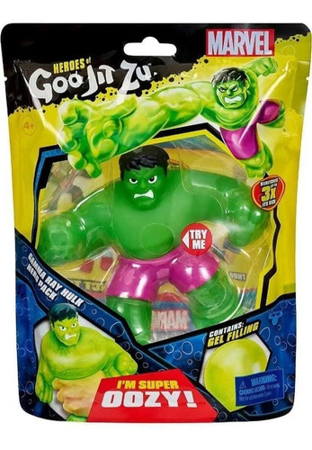 Heroes Of Goo Jit Zu - Figura De Acción Flexible Hulk