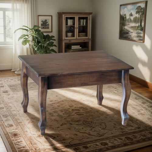 Mesa Centro Class 44 Cm Madeira Com Verniz Envelhecido Com