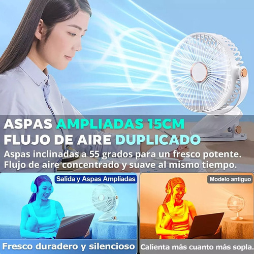 Sa A Ventilador De Escritorio Con Luz 5 Velocidades Diámetro
