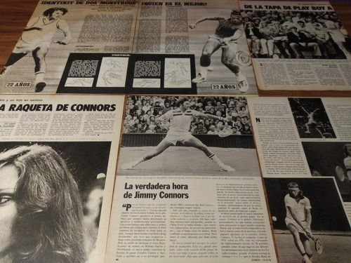 (ap056) Jimmy Connors * Recortes Revistas Clippings (Usado)