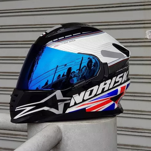 Capacete Norisk Ff302 Grand Prix Reino Unido