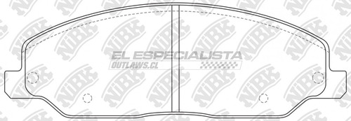 Pastillas De Freno Ford Mustang 4.6 2004 Nibk Delantera